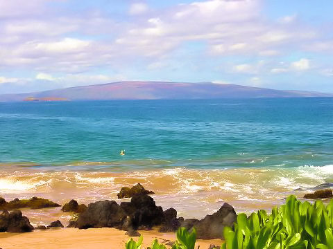 Kaho'olawe seen from Kihei Surfside