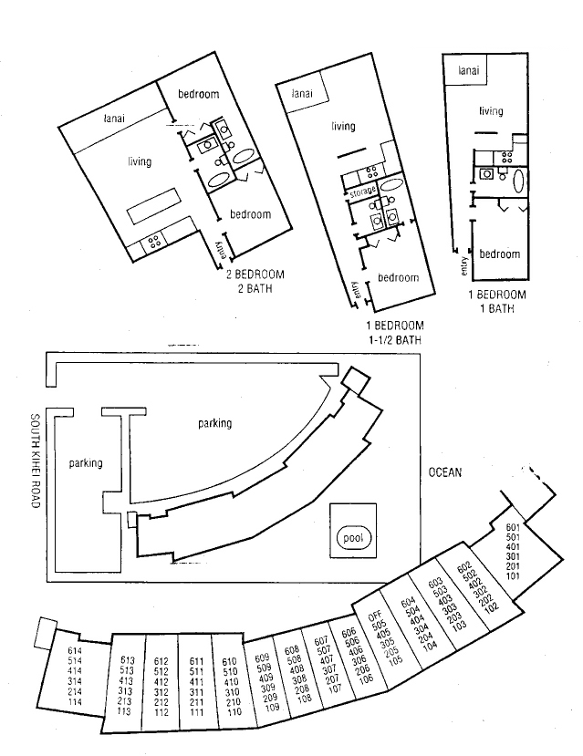 The Kihei Surfside Foor Plan